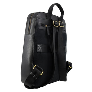 Pierre Cardin Leather backpack 3967 Black