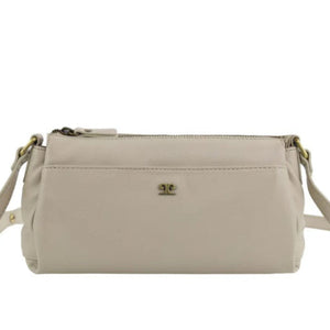 Pierre Cardin Leather Crossbody handbag 3970 Bone
