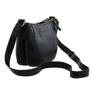 Pierre Cardin Leather Crossbody Handbag 3991 Black