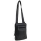 Pierre Cardin Leather shoulder bag 4006 Black