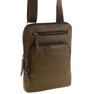 Pierre Cardin Leather shoulder bag 4006 Oak