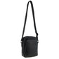 Pierre Cardin Leather shoulder bag 4007 Black