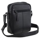 Pierre Cardin Leather shoulder bag 4007 Black