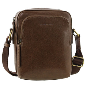 Pierre Cardin Leather shoulder bag 4007 Oak