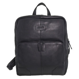 Pierre Cardin leather backpack 4008 Black