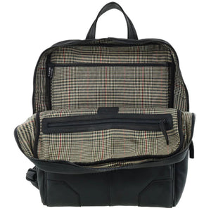 Pierre Cardin leather backpack 4008 Black