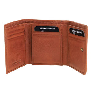 Pierre Cardin Ladies Trifold Wallet Cognac