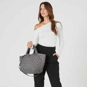 Pierre Cardin Quilted Puffer Tote Small PC4015 Grey