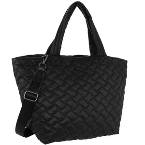 Pierre Cardin Quilted Puffer Tote Large PC4016 Black