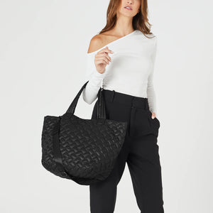 Pierre Cardin Quilted Puffer Tote Large PC4016 Black