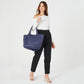 Pierre Cardin Quilted Puffer Tote Large PC4016 Navy