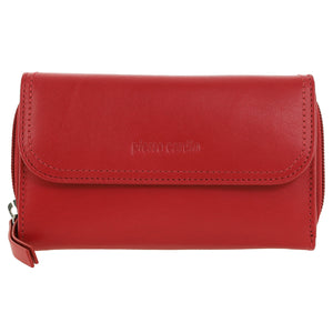 Pierre Cardin Ladies Tri-fold leather wallet 4028 Cherry