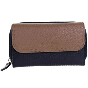 Pierre Cardin Ladies Tri-fold leather wallet 4028 Navy