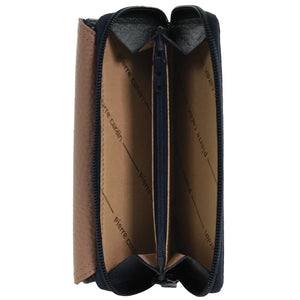 Pierre Cardin Ladies Tri-fold leather wallet 4028 Navy