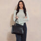 Pierre Cardin Leather Tote Handbag 4083 Black