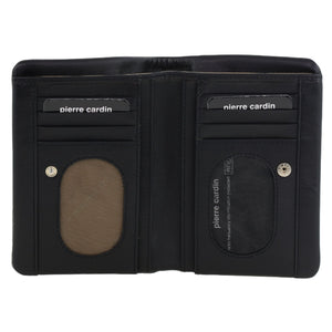 Pierre Cardin Ladies small leather wallet 4086 Black