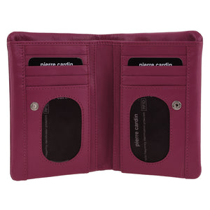 Pierre Cardin Ladies small leather wallet 4086 Cherry