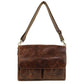 Pierre Cardin Leather Messenger briefcase 4092 Cognac