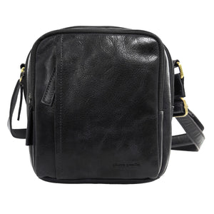 Pierre Cardin Leather shoulder bag 4095 Black