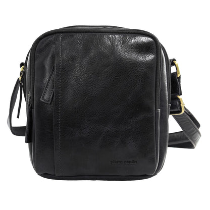 Pierre Cardin Leather shoulder bag 4095 Black