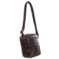 Pierre Cardin Leather shoulder bag 4095 Chocolate