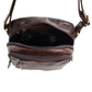 Pierre Cardin Leather shoulder bag 4095 Chocolate