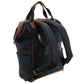 Pierre Cardin Nylon 2-tone Lite Backpack 4107 Black