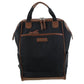 Pierre Cardin Nylon 2-tone Lite Backpack 4107 Black