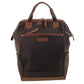 Pierre Cardin Nylon 2-tone Lite Backpack 4107 Chocolate