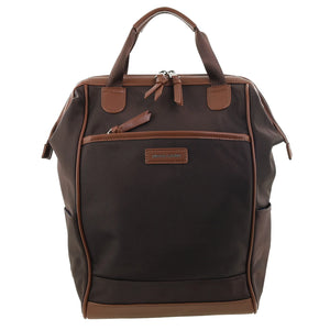 Pierre Cardin Nylon 2-tone Lite Backpack 4107 Chocolate