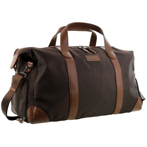 Pierre Cardin Nylon 2-tone Overnight bag 4111 Chocolate