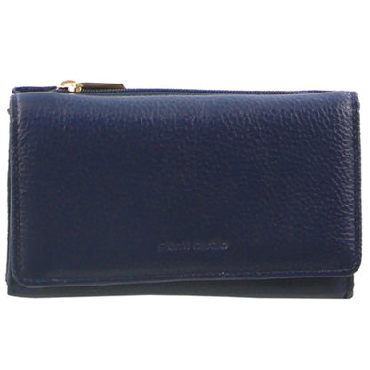 Pierre Cardin Ladies leather Tri-fold wallet 8876 Navy