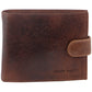 Pierre Cardin Leather wallet with coin pouch PC8780 COGNAC