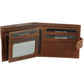 Pierre Cardin Leather wallet with coin pouch PC8780 COGNAC