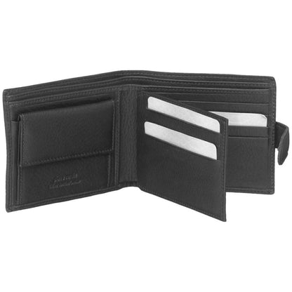 Pierre Cardin Leather wallet with coin pouch PC8780 BLACK