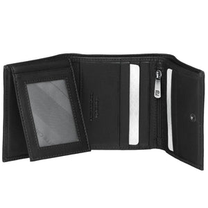 Pierre Cardin Leather Mens Tri-fold wallet 8783 Black