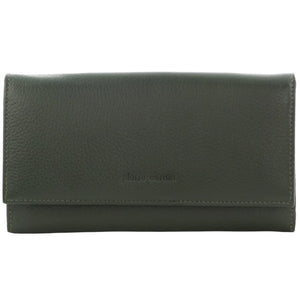 Pierre Cardin Ladies leather wallet 8785 Grape Leaf Green