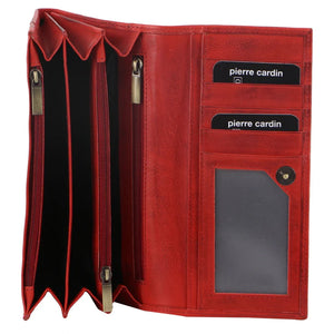 Pierre Cardin Ladies leather wallet 8785 Red