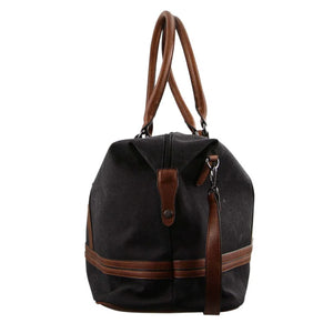 Pierre Cardin Canvas overnight duffle 2578 BLACK