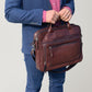 Pierre Cardin Leather briefcase PC2797 CHESTNUT