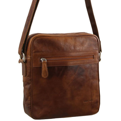 Pierre Cardin Leather shoulder bag 2800 COGNAC