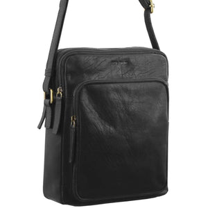 Pierre Cardin Leather shoulder bag PC2804 BLACK