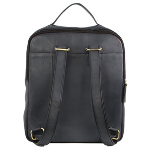 Pierre Cardin leather backpack 2808 Light Black