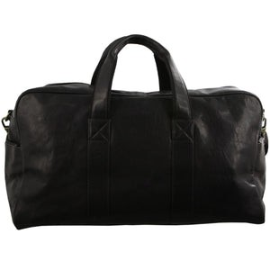 Pierre Cardin Leather overnight duffle 2825 BLACK