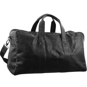 Pierre Cardin Leather overnight duffle 2825 BLACK