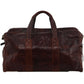 Pierre Cardin Leather overnight duffle 2825 CHESTNUT