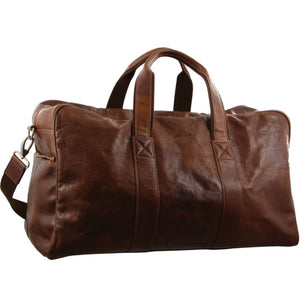 Pierre Cardin Leather overnight duffle 2825 CHESTNUT