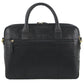 Pierre Cardin Leather Briefcase two compartment 3594 BLACK