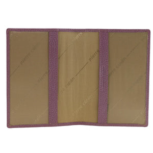 Pierre Cardin Passport Cover in leather Pearl