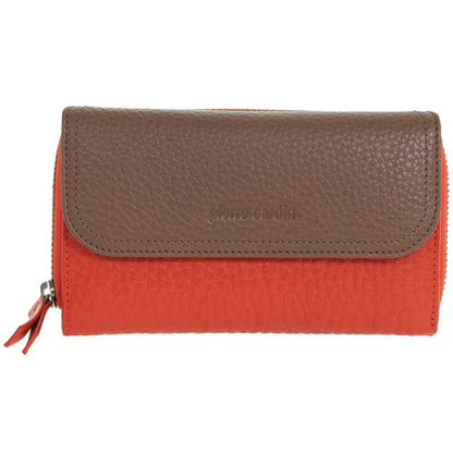 Pierre Cardin Ladies Tri-fold leather wallet 4028 Orange